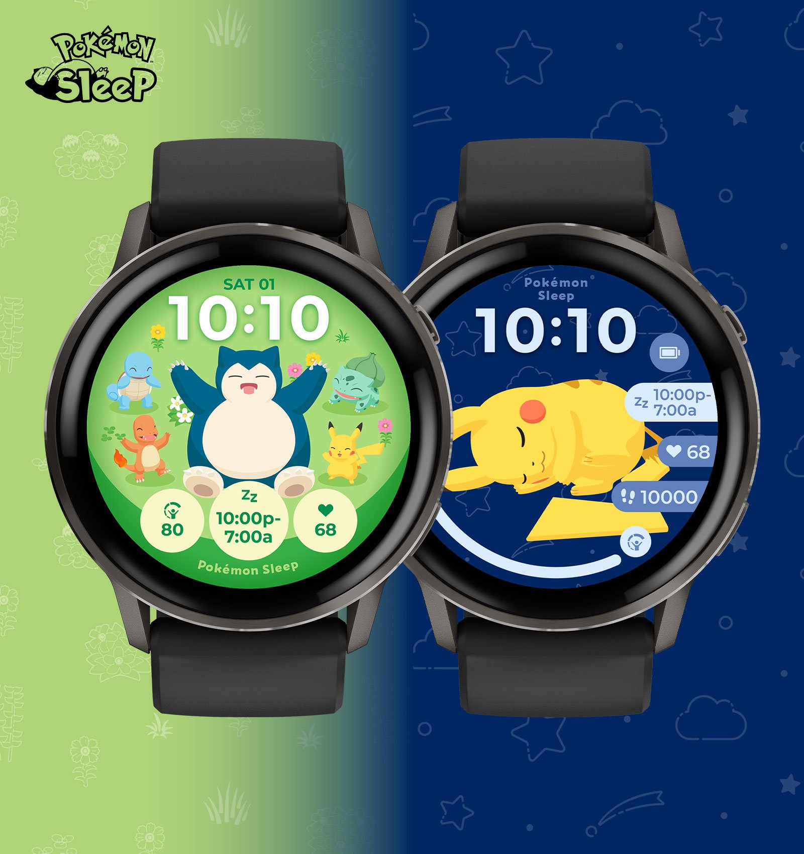 POKÉMON SLEEP 主題錶面 - 立即探索 Connect IQ 商店，解鎖全新寶可夢錶面